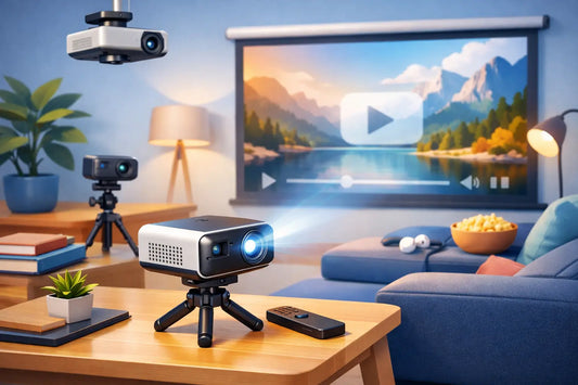 Sådan opsætter du mini projektor rigtigt