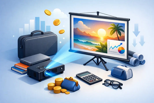 Økonomiske bærbare projektionsløsninger